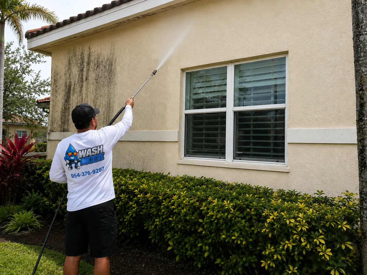 House soft washing service in South Florida