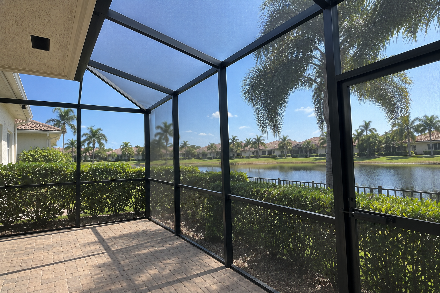 Pool cage and screen enclosure cleaning in South Florida