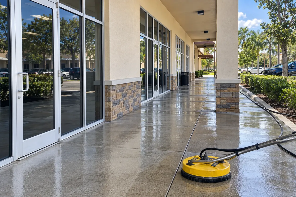 Commercial pressure washing and exterior cleaning in Broward County